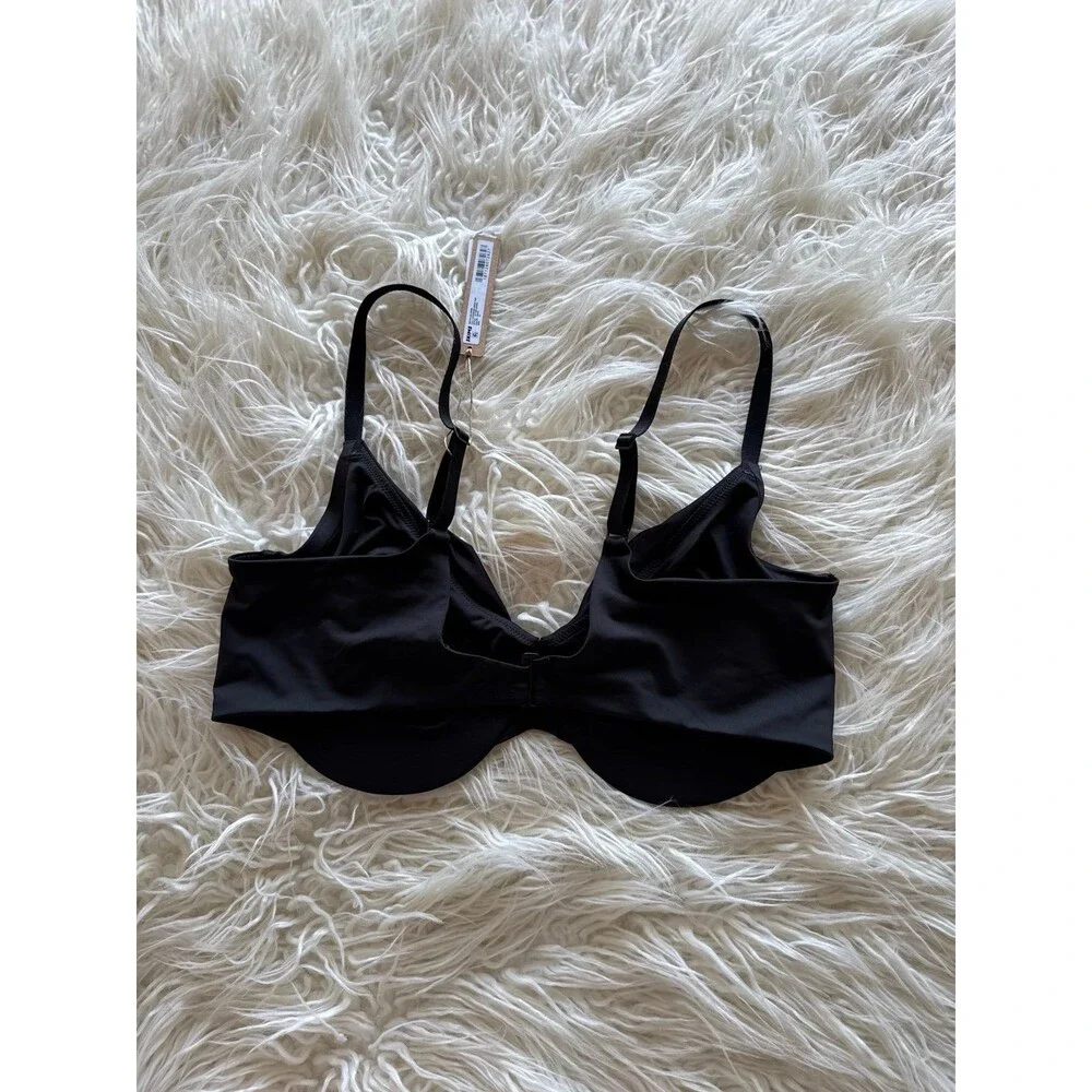 Skims Swim Full Coverage Bikini Top Onyx Size 15